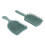 2PCS Diamond V Shaped Hollow Comb Curved Paddle Detangling Brush 2