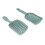 2PCS Diamond V Shaped Hollow Comb Curved Paddle Detangling Brush 5