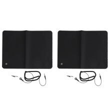 (13 X 26.8in) 2pcs Earthing Mat Insomnia Relief Grounding Sleep Mat 11.8x15.7in