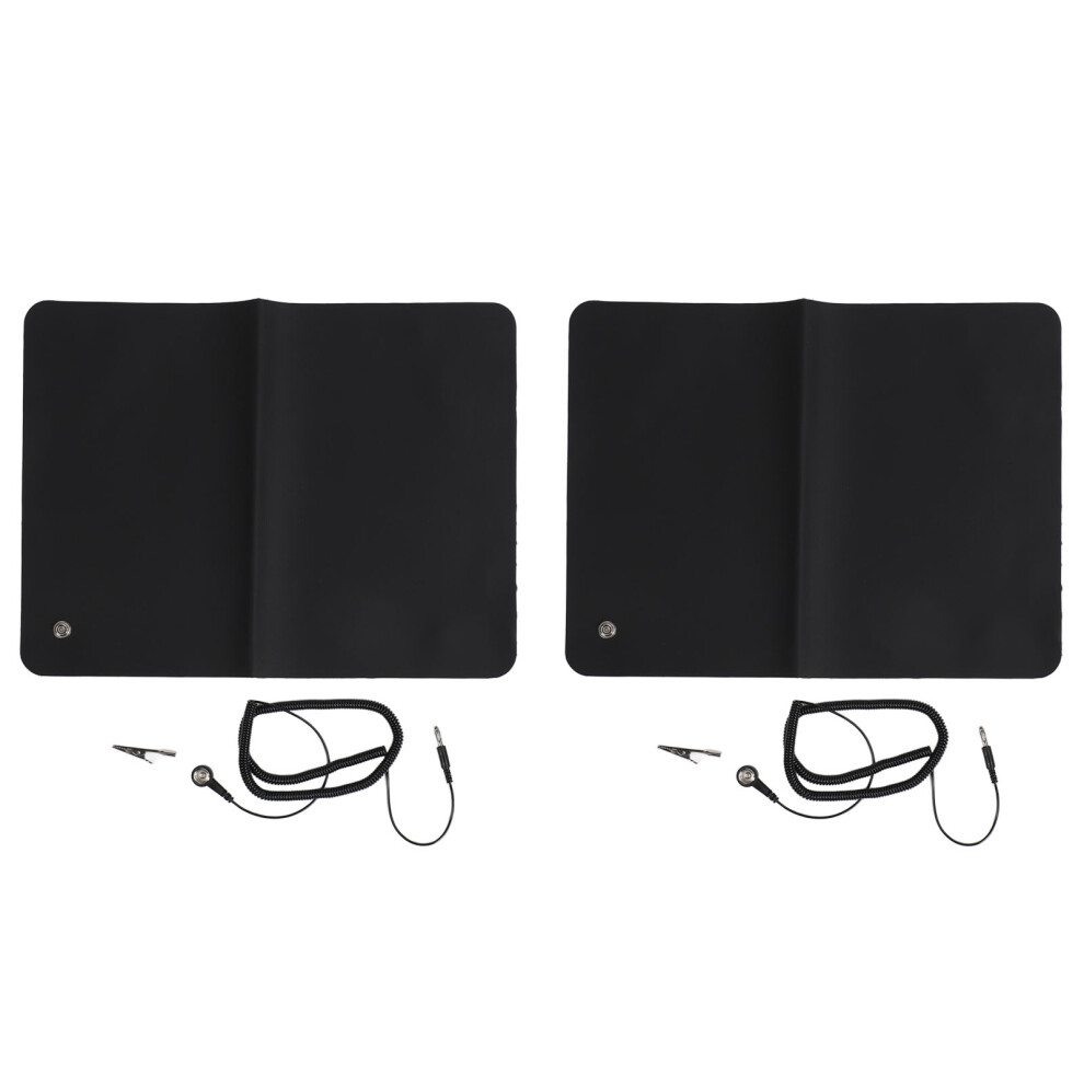 (13 X 26.8in) 2pcs Earthing Mat Insomnia Relief Grounding Sleep Mat 11.8x15.7in