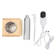 (EU Plug Wood Grain(Log)) Elektrischer Ölwärmer Aluminium 100-240V Weiß