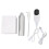(US Plug White(ABS)) Elektrische oliebrander Aluminium 100-240V Wit 1