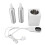 (GB Plug) Massageöl-Erwärmer Einzel Flasche Aluminium US-Stecker 1