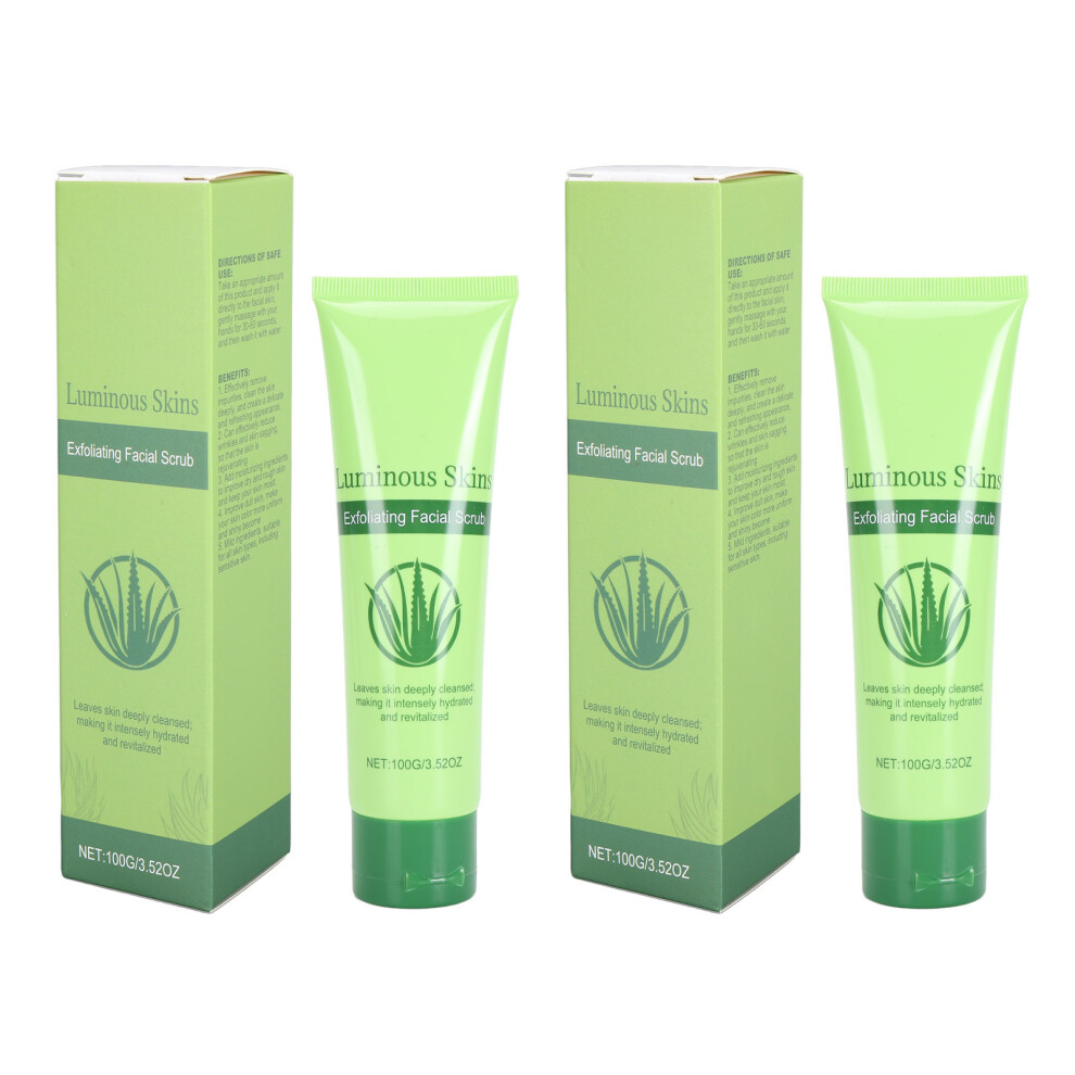 2pcs 100g Aloe Exfoliating Scrub Deep Cleansing Wrinkles Firm