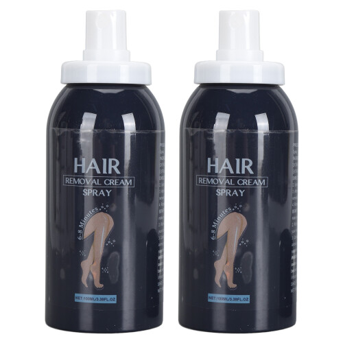 2x100ml Haarentfernungs-Spray für Achseln, Arme, Beine 1