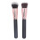 Silikon-Make-up-Pinselhalter mit 2 Pinseln 4