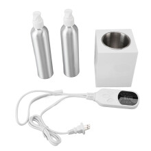 (US Plug) Massageöl-Erwärmer Einzel Flasche Aluminium US-Stecker