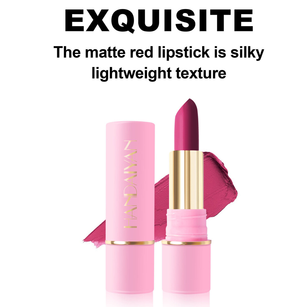 HANDAIYAN 5PCS Matte Lipstick Waterproof Long-lasting Velvet