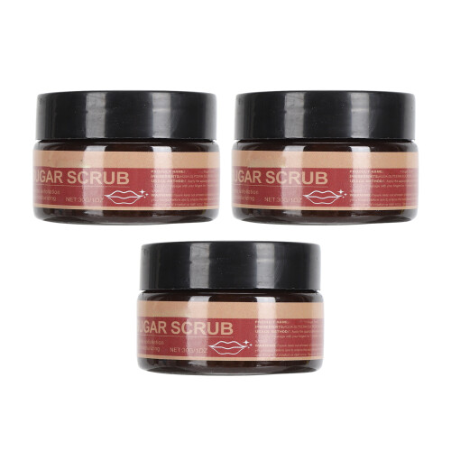 3x 30g Moisturizing Sugar Lip Scrub Polish 1