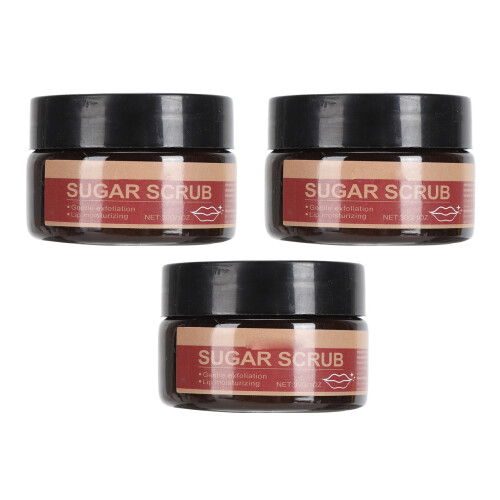 3x 30g Moisturizing Sugar Lip Scrub Polish 2