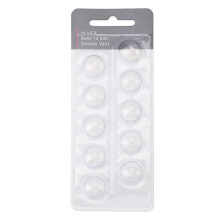 (Large Size 12mm) 10x 8mm Transparent Double Vent Bass Dome Silicone Domes