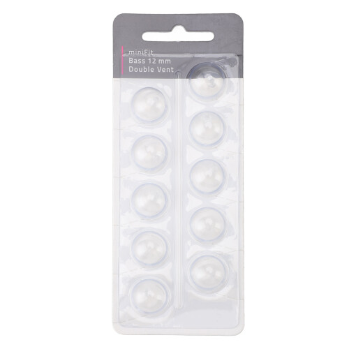 (Large Size 12mm) 10x Transparante 8mm Silicone Bas Dome Vervanging