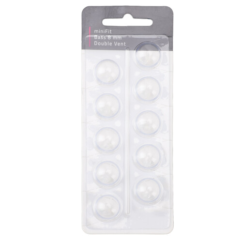 (Small Size 8mm) 10x Transparante 8mm Silicone Bas Dome Vervanging