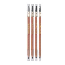 (Coffee) 4st Double Head Waterproof Eyebrow Pencil Grey Brown