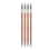 (Coffee) 4st Double Head Waterproof Eyebrow Pencil Grey Brown 1