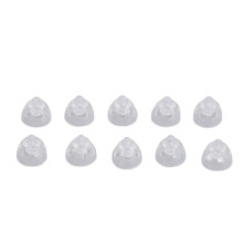 (S 6mm / 0.24in) 10x Schallverstärker-Öhrchen Silikon L 10mm