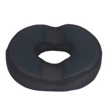 Donut Gel Cushion Ergonomic Prostate Recovery Tailbone Black