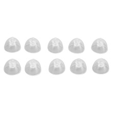 (M 10mm / 0.39in) 10x Schallverstärker Silikon-Ohrstöpsel L 12mm
