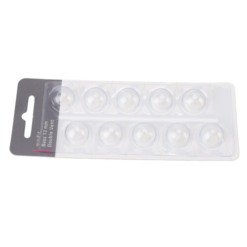 (Large Size 12mm) 10x Transparante 8mm Silicone Bas Dome Vervanging 2