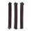(Brown) 3x Heatless Curling Headband Zwart 1