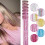 6x Clip-in Haar Tinsel 50cm Glitter Extensions 3