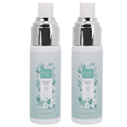 2x 40ml Grüner Tee Deo Spray Reduziert Schweiß & Geruch 2