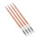 (Coffee) 4st Double Head Waterproof Eyebrow Pencil Grey Brown 5