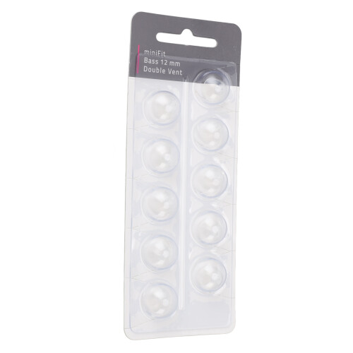 (Large Size 12mm) 10x Transparante 8mm Silicone Bas Dome Vervanging 1