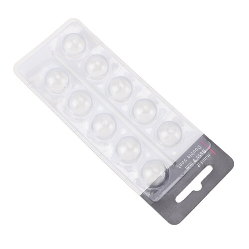 (Small Size 8mm) 10x Transparante 8mm Silicone Bas Dome Vervanging 1