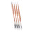 (Coffee) 4st Double Head Waterproof Eyebrow Pencil Grey Brown 4