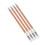 (Deep Black) 4st Double Head Waterproof Eyebrow Pencil Grey Brown 3