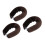 (Brown) 3x Heatless Curling Headband Zwart 2