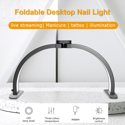 Desktop Nail Lamp Adjustable Brightness & Temp 1