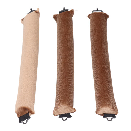 (Khaki) 3x Heatless Curling Headband Zwart 1