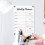 Set Transparent Whiteboard Handskriven Meddelandetavla Vägg 3