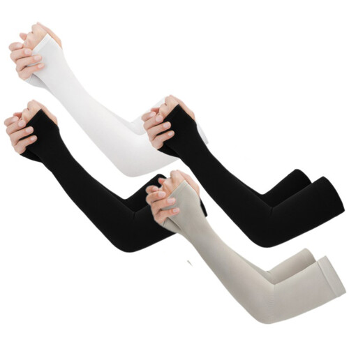 6 Par Isärr Silkes UV-skydd Armfodral Kylande För 2