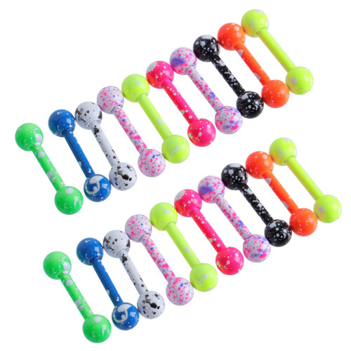 20Pcs Hantel Örhängen Öronnappar Accessoarer 2