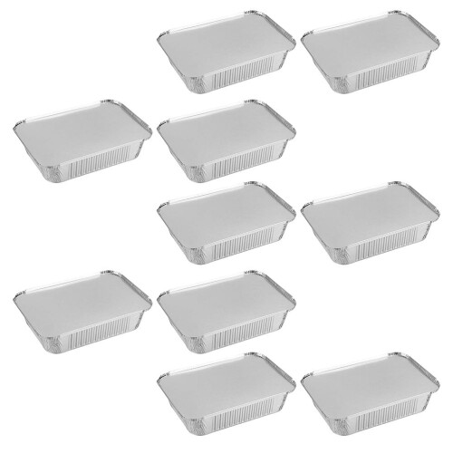20Pcs Ugn Blixtfolie Kalkon Förpackningslåda Grill Måltidslåda 2