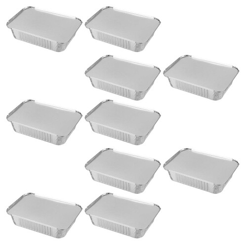 20Pcs Ugn Blixtfolie Kalkon Förpackningslåda Grill Måltidslåda 1