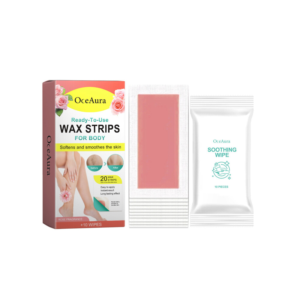 (Rose) Hair Removal Wax Strips for Body Face Legs