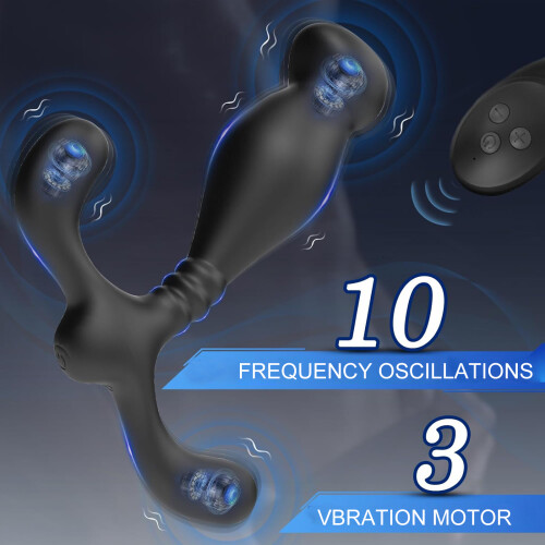 Prostate Massager Anal Butt Plug Vibrator 10 Modes 1