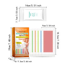 West&Month 40PCS Waxing Strips with 10PCS Soothing Wipes Hair Removal