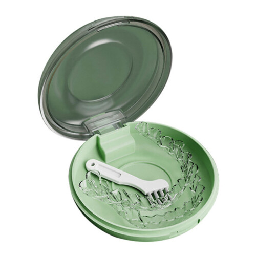 (Green) Draagbare Retainer Case Geel Silicone