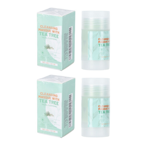 2x Clay Face Stick 1.4oz Blackhead Reducing Mud