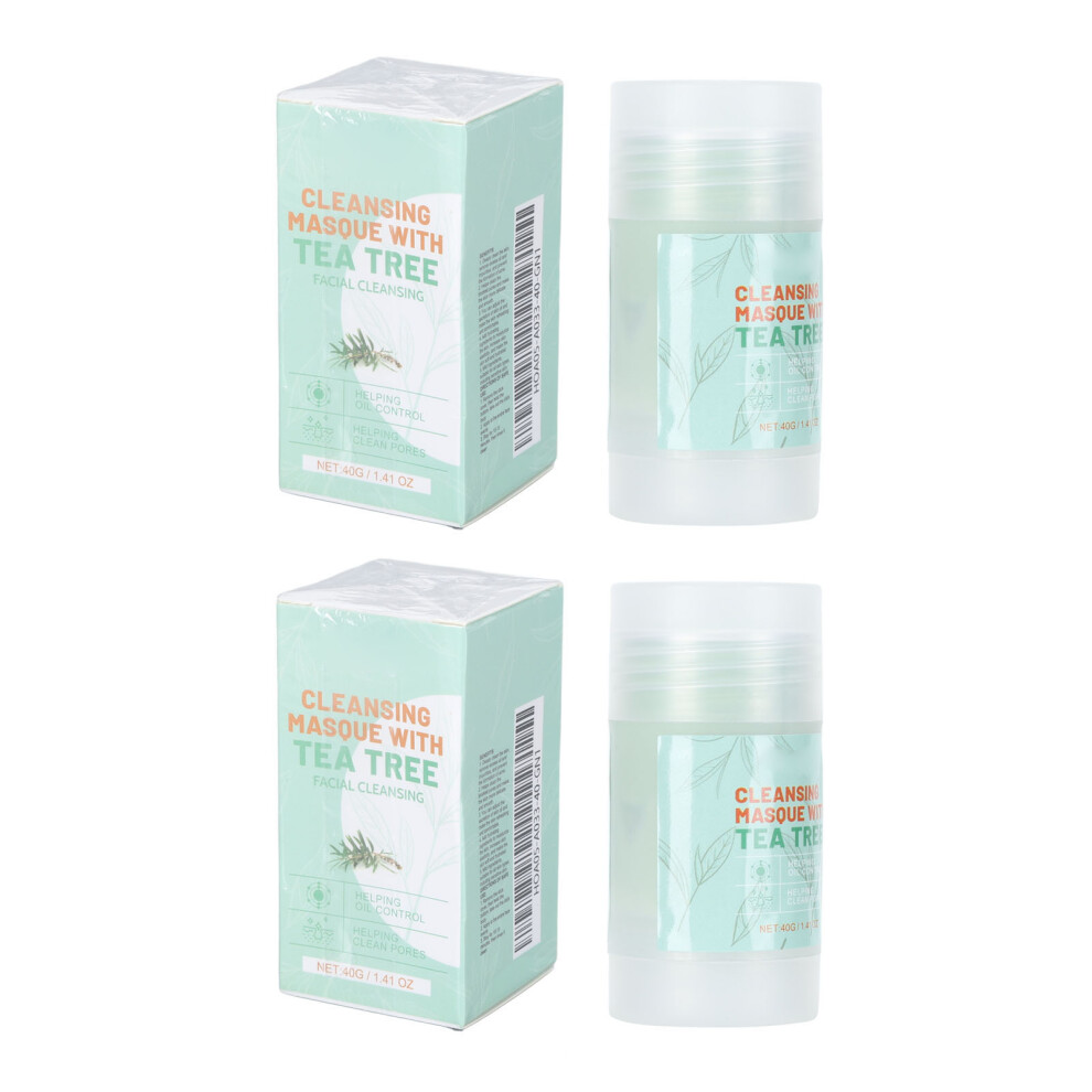 2pcs Clay Facial Stick 1.4oz Blackhead Reducing Moisturizing Mud