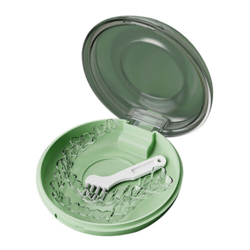 (Green) Draagbare Retainer Case Geel Silicone 1