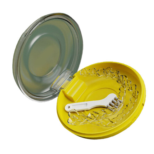 (Yellow) Draagbare Retainer Case Geel Silicone 2