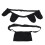 (Black) BrustOP-Drainagehalter 4 Beutel Duschbeutel einstellbar 5