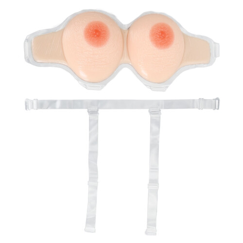 (M Size) Ultra Realistische Silicone Borstprothese Wit 2XL