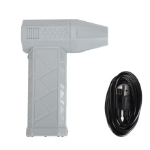 (Gray) Ventola Turbina Portatile 130000 RPM Tipo C QC15W Grigio